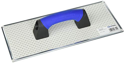 TECTOOL WDS-Schleifbrett 380 x 160 mm mit Stahlblech-Raspelbelag | Softgriff | Für Styroporplatten & Gasbeton | Egalisierungsbrett für Bau & Sanierung von TECTOOL