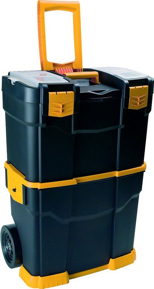 TECTOOL Werkzeugkoffer WERKZEUGKOFFER-TROLLEY - 460X280X665MM (Set, 1 St., 1 Werkzeugkoffer-Trolley), 46x66,5x28 cm, Ausziehbarer Griff, 2 Einsatzhalterungen, Ausziehfach von TECTOOL