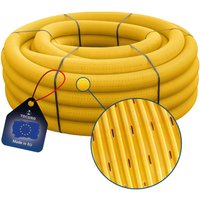 Tecuro - Drainagerohr 15 Meter - DN60, flexibel, gewellt und geschlitzt, pvc-u, din 1187 Tecuro - Drainagerohr 15 Meter - DN60, flexibel, gewellt und geschlitzt, pvc-u, din 1187 von TECURO