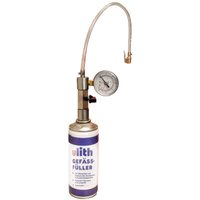 Gefäßfüller (nicht brennbar) 400 ml - ULITH 244201 und Anschlussadapter mit Manometer 0-6 bar von TECURO