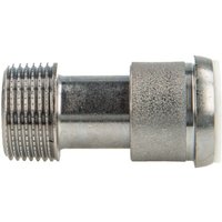 Tecuro - Heizkörper Ausgleichstülle mit Eurokonus x 3/4 Zoll (DN20) Aussengewinde, Messing vernickelt von TECURO