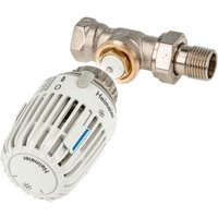 Kombi-Set Thermostatkopf k mit Nullstellung und Ventilunterteil V-exact ii, dn 20 - Durchgangsform - Tecuro von TECURO