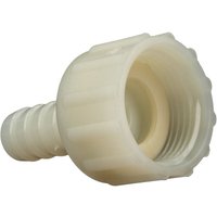 Tecuro - Schlauchtülle mit ig Überwurf - ø 40 mm x 1 1/2 (6/4) Zoll - Nylon weiß von TECURO