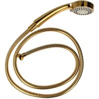 Tecuro - Antikalk - Handbrause ew-080 gold - mit 3-Funktionen und Metallschlauch 150 cm - vergoldet von TECURO