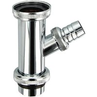 Tecuro - Tauchrohr ø 32 x 200 mm mit ga ø 19 mm, MS-verchromt, zusätzl. Überwurf von TECURO