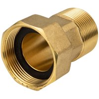 Tecuro - Wasserzähler Verschraubung 1 1/2 (6/4) Zoll Überwurfmutter x 1 1/4 (5/4) Zoll ag, Messing blank von TECURO
