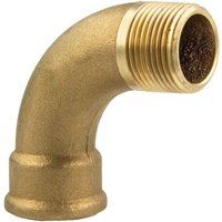 Bevo - tecuro Bogen 90° lang, Innengewinde Rp x Außengewinde g 1 1/4 Zoll - MS-blank CW617N von BEVO
