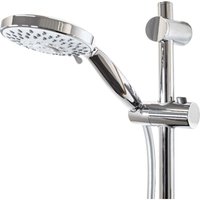 Tecuro - Brauseset ew-120 - mit 5 Funktionen Handbrause, Brauseschlauch 160 cm, Wandstange 115 cm von TECURO