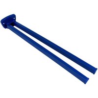 tecuro Handtuchhalter 2-teilig - Messing blau (RAL 5002) - 380 mm - schwenkbar von TECURO