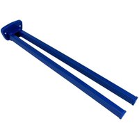 tecuro Handtuchhalter 2-teilig - Messing blau (RAL 5002) - 380 mm - schwenkbar von TECURO