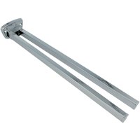 Tecuro - Handtuchhalter 2-teilig - Messing verchomt - 380 mm - schwenkbar von TECURO