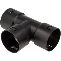 tecuro T-Stück allseitig DN 60 für Drainagerohr - Kabelschutzrohr, mit Klicksystem, PP-schwarz tecuro T-Stück allseitig DN 60 für Drainagerohr - Kabelschutzrohr, mit Klicksystem, PP-schwarz von TECURO