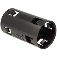 tecuro Verbindungsmuffe DN 65 für Drainagerohr - Kabelschutzrohr, mit Klicksystem, PP-schwarz von TECURO