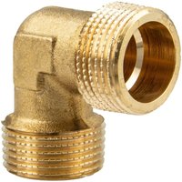 tecuro Winkel 90°, beidseitig Außengewinde G 3/4 Zoll, Messing blank CW617N tecuro Winkel 90°, beidseitig Außengewinde G 3/4 Zoll, Messing blank CW617N von TECURO