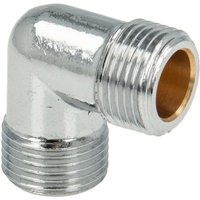 tecuro Winkel 90° beidseitig 3/8 Zoll Aussengewinde passend für Flexschläuche, Messing verchromt tecuro Winkel 90° beidseitig 3/8 Zoll Aussengewinde passend für Flexschläuche, Messing verchromt von TECURO