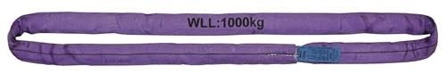 TECWERK 2000365102 Rundschlinge DIN EN 1492-2 Umfang 4m violett Tragf.einf.1000k von TECWERK