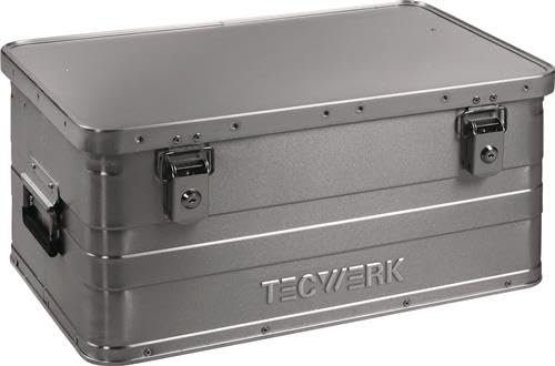 TECWERK 2000447951 Aluminiumbox L580xB380xH275mm 47l m.Klappverschluss u.Zylinde von TECWERK