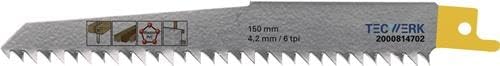 TECWERK 2000814702 Säbelsägeblatt L.150mm B.19mm 4,2mm TPI 6 HCS/CV 5 St./Karte TECWERK 2000814702 Säbelsägeblatt L.150mm B.19mm 4,2mm TPI 6 HCS/CV 5 St./Karte von TECWERK