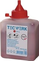 TECWERK 2000816650 Schlagschnurkreide 250g rot Ku.-Flasche 2000816650 von TECWERK