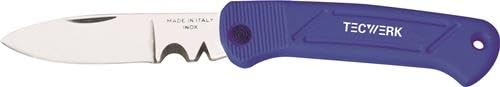 TECWERK 2000817906 Kabel-/Elektrikermesser L.190mm Klingen-L.80mm 1-teilig,klapp von TECWERK