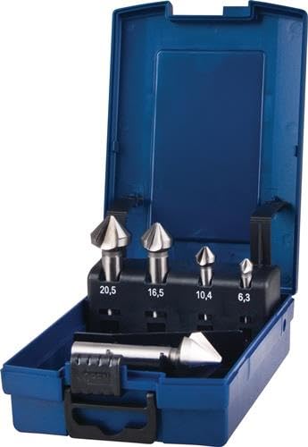 TECWERK 2000865210 Kegelsenkersatz DIN 335C 90Grad 6,3-25mm HSS 5-tlg.Ku.-Kass.T TECWERK 2000865210 Kegelsenkersatz DIN 335C 90Grad 6,3-25mm HSS 5-tlg.Ku.-Kass.T von TECWERK