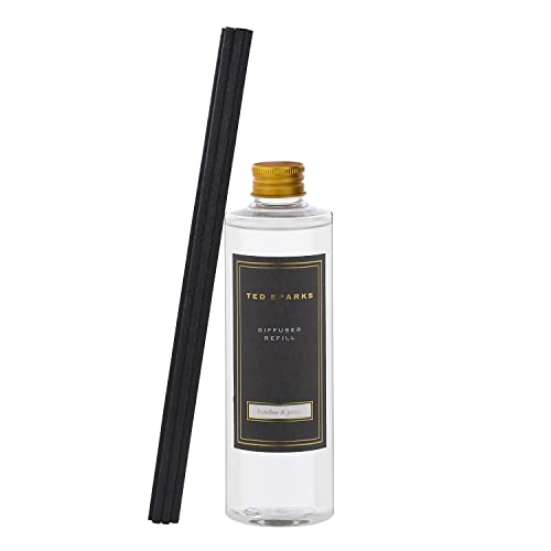 Ted Sparks Bamboo & Peony Diffuser Refill Transparent mit 8 Faserstäbchen, bis zu 5 Monate lang Duft, Fassungsvermögen: 250 ml, TED-RFLS-C03 Ted Sparks Bamboo & Peony Diffuser Refill Transparent mit 8 Faserstäbchen, bis zu 5 Monate lang Duft, Fassungsvermögen: 250 ml, TED-RFLS-C03 von TED SPARKS