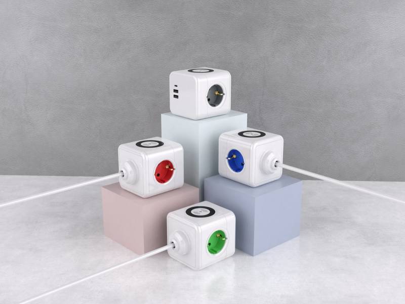 TEDAYA E07 C Power Cube mit Kabel und Schnellladefunktion Steckdosenleiste von TEDAYA