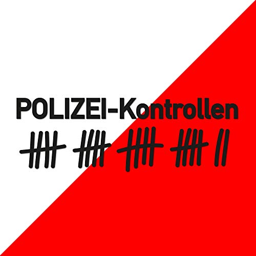 Polizeikontrolle Aufkleber, Art, Größe und Farbe WÄHLBAR - Sticker Polizei Polizeikontrollen Decal Shocker OEM Dub Tuning von TEDDYFAMILY