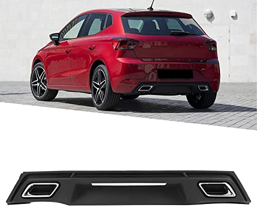 TEDE Auto Heckstoßstange Spoiler für Seat Ibiza MK5 6F 2017 2018 2019 2020 2021,Heckdiffusor Heckspoiler Stoßstange Schützen Abdeckung Zubehör von TEDE