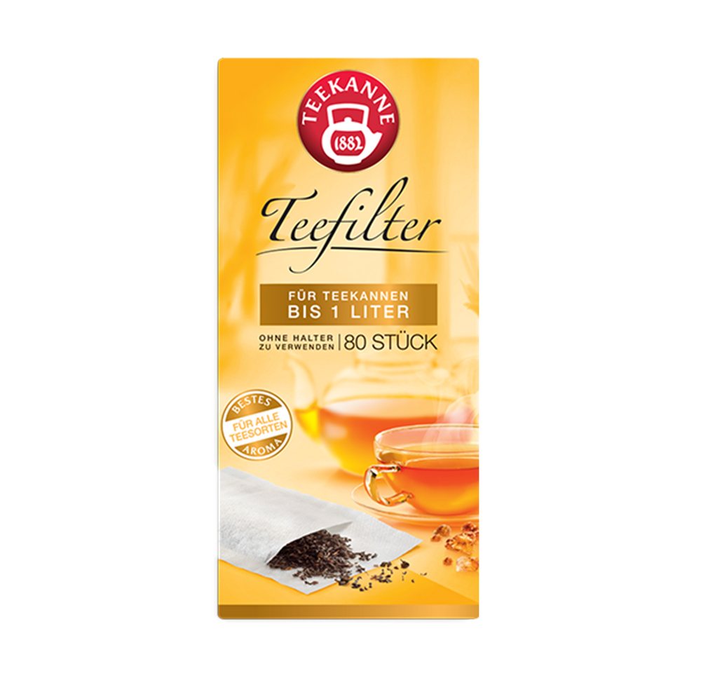 TEEKANNE Papierfilter Teefilter (80 Stück für Kannen bis 1 Liter) von TEEKANNE