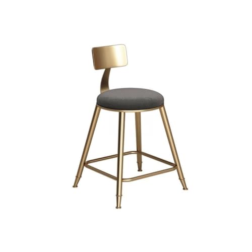 Barhocker Barhocker Barstühle Esstisch im nordischen Stil Schmiedeeisen Hocker Kaffee Stuhl für Freizeit kreativer einfacher Barhocker Stuhl Barhocker Moderne Esszimmerstühle (Schwarz, H von TEESONG