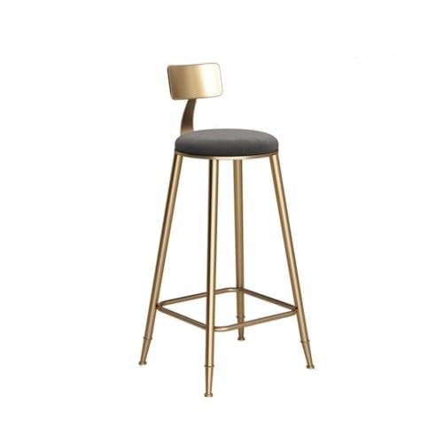 Barhocker Barhocker Barstühle Esstisch im nordischen Stil Schmiedeeisen Hocker Kaffee Stuhl für Freizeit kreativer einfacher Barhocker Stuhl Barhocker Moderne Esszimmerstühle (Schwarz, H von TEESONG