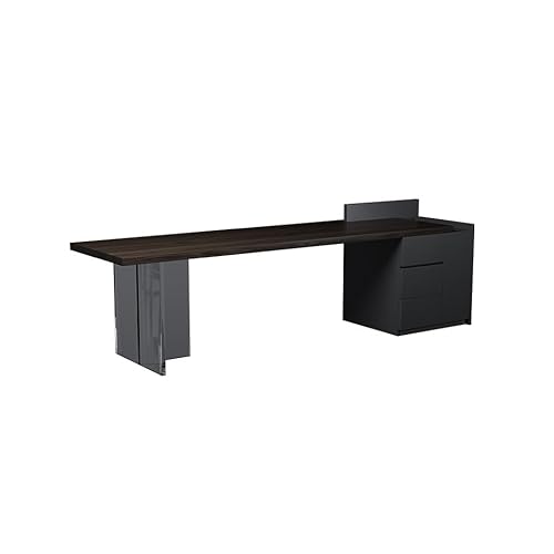 Computerschreibtisch Schreibtisch Moderner Massivholz Schreibtisch, einfacher Business-Schreibtisch, geeignet für Computer und Studium Vanity Schreibtisch Gaming Schreibtisch Schreibtisch(220x80x75cm) von TEESONG