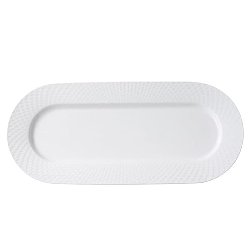 Dinnerteller Teller Teller Kühlteller Nordic Western Oval Kreative Desserthotel Keramik Teller Flache Teller Stapelbar von TEESONG