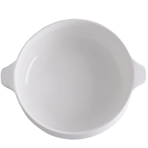 Dinnerteller Teller Teller Schüssel für Suppe aus Keramik mit doppeltem Griff, große Schüssel für den Hausgebrauch, Instant-Nudeln, Kapazität Teller, flache Teller, stapelbar Dinnerteller Teller Teller Schüssel für Suppe aus Keramik mit doppeltem Griff, große Schüssel für den Hausgebrauch, Instant-Nudeln, Kapazität Teller, flache Teller, stapelbar von TEESONG