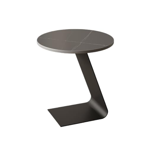 Kleine Beistelltische Moderne Couchtisch Wohnzimmerbank, Kleiner Beistelltisch, Steinplatte, Balkon Couchtisch, Kleiner Runder Tisch, Nachttisch Couchtische für Wohnzimmer(D) von TEESONG