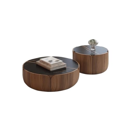 Kleine Couchtische, modern, Couchtisch, rund, aus Massivholz, Farbe Walnuss, Wohnzimmer, runder Couchtisch aus Felsplatte, Kombination von Couchtischen für Wohnzimmer Kleine Couchtische, modern, Couchtisch, rund, aus Massivholz, Farbe Walnuss, Wohnzimmer, runder Couchtisch aus Felsplatte, Kombination von Couchtischen für Wohnzimmer von TEESONG