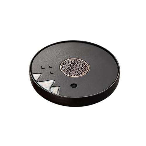 Kung Fu Teetablett Keramik Teetablett für zu Hause, Wohnzimmer, runder Couchtisch, Meeresablauf-Tablett, trocken Home Teetisch Teetablett Kung Fu Teetablett Keramik Teetablett für zu Hause, Wohnzimmer, runder Couchtisch, Meeresablauf-Tablett, trocken Home Teetisch Teetablett von TEESONG