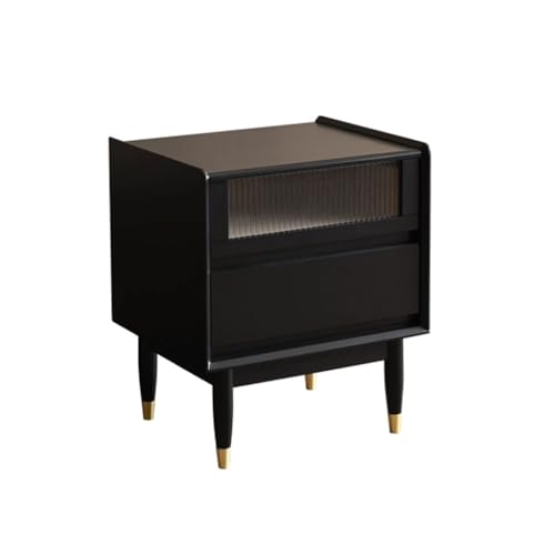 Nachttisch/Nachttisch Einfache Nachttisch Für Ein Kleines Schlafzimmer, Massivholz Schwarz Schrank Schlafzimmer Beistelltische Nachttisch/Nachttisch Einfache Nachttisch Für Ein Kleines Schlafzimmer, Massivholz Schwarz Schrank Schlafzimmer Beistelltische von TEESONG
