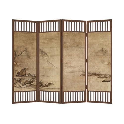 Raumteiler Sichtschutz Bodenstehende Bildschirmtrennwand, Heimdekoration, Hintergrund, Wand, Büro, Sichtschutz, chinesischer Retro-Klappbildschirm von TEESONG