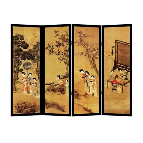 Raumteiler Sichtschutz Bodenstehende Trennwand for Zuhause, Retro-Sichtschutz-Faltwand, dekorative Hintergrundwand for das Wohnzimmer im chinesischen Stil Raumteiler Sichtschutz Bodenstehende Trennwand for Zuhause, Retro-Sichtschutz-Faltwand, dekorative Hintergrundwand for das Wohnzimmer im chinesischen Stil von TEESONG