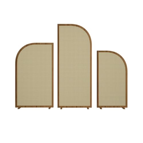 Raumteiler Sichtschutz Bodenstehender Rattan-Sichtschutz, Trennwand for Zuhause, Wohnzimmer, Veranda, Büro, Dekoration, Sichtschutz, Kombinationssitz-Sichtschutz von TEESONG