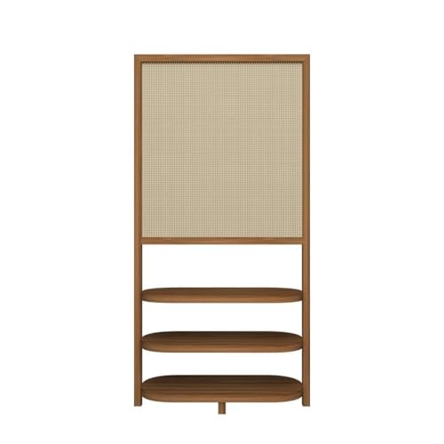 Raumteiler Sichtschutz Rattan-Bildschirm-Trennwand for Zuhause, Wohnzimmer, Veranda, Büro, Arbeitszimmer, Dekoration, Sichtschutz, Standregal, Sitzbildschirm von TEESONG
