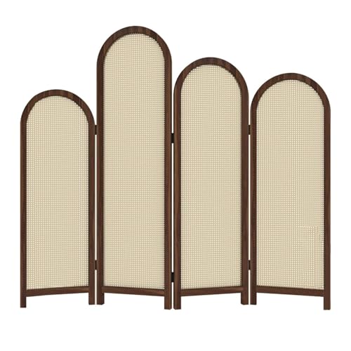 Raumteiler Sichtschutz Rattan-Sichtschutz-Trennwand for Zuhause, Wohnzimmer, Büro, Dekoration, Hintergrundwand, bodenstehender Sichtschutz, Faltwand von TEESONG