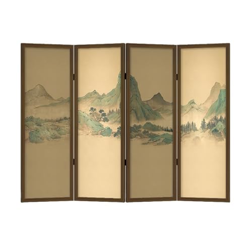 Raumteiler Sichtschutz Stand-Bildschirm-Trennwand for Zuhause, Wohnzimmer, Büro, Teestube, Hintergrundwand, Retro-Landschaftsmalerei, Klappbildschirm Raumteiler Sichtschutz Stand-Bildschirm-Trennwand for Zuhause, Wohnzimmer, Büro, Teestube, Hintergrundwand, Retro-Landschaftsmalerei, Klappbildschirm von TEESONG