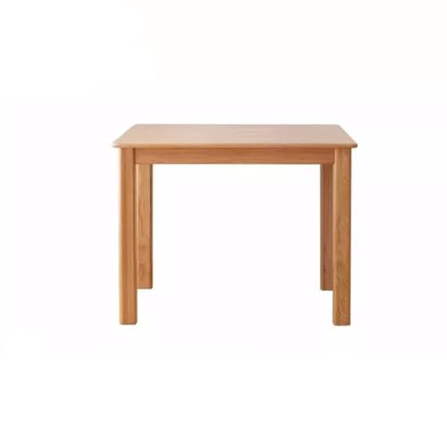 Schreibtisch Couchtisch Massivholz Esstisch Kleine Wohnung Langer Tisch Restaurant Esstisch Moderne einfache Holztisch für Essen und Heimgebrauch Teetisch(M:120 * 75 * 76cm) von TEESONG