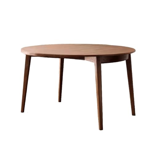 Schreibtisch Couchtisch Massivholz Esstisch Moderner einfacher faltbarer runder Tisch Quadratischer und runder Esstisch für zwei Zwecke Esstisch für Zuhause Teetisch(S:(85-130)*130 * 76cm) von TEESONG