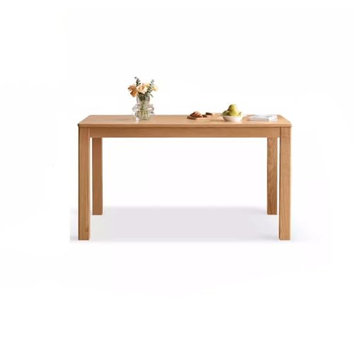 Schreibtisch Couchtisch Massivholz Esstisch Nordischer Schreibtisch Einfache kleine Wohnung Home Esstisch Eiche Möbel Esszimmer Tisch Teetisch(S:110 * 70 * 75cm) von TEESONG
