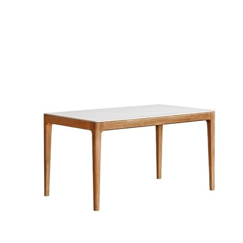 Schreibtisch Couchtisch Massivholz Esstisch Restauranttisch Felsbretttisch Einfacher Holz Esstisch Esstisch Wohnzimmer Küche Esstisch Teetisch (1200 * 750 * 750mm) von TEESONG