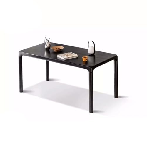 Schreibtisch Couchtisch Massivholz Esstisch Schwarz Nordischer einfacher Esstisch Home Esstisch Moderner Esstisch Partytisch Teetisch(S:140 * 80 * 76cm) von TEESONG
